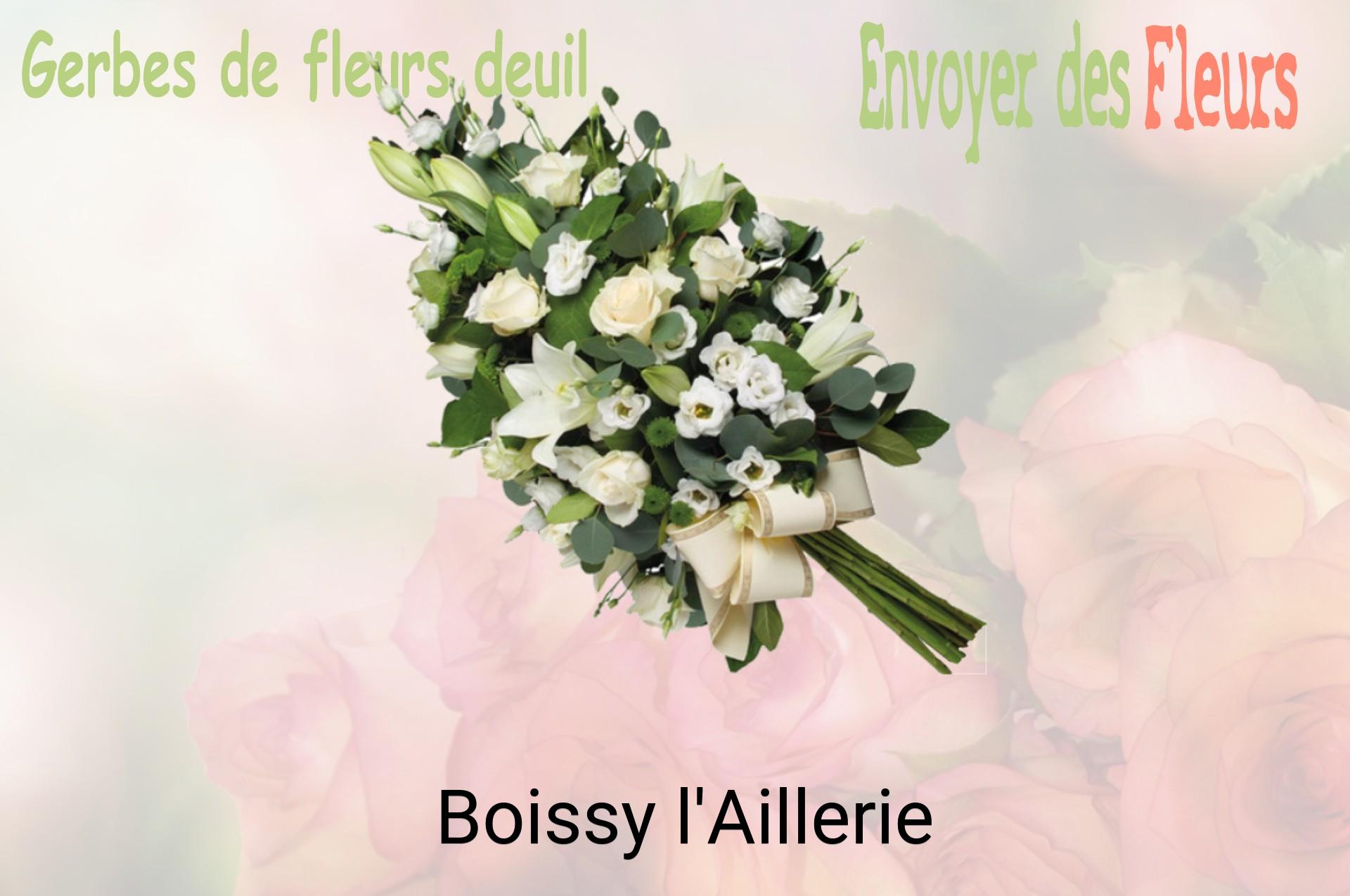 Gerbe de fleurs de deuil livrée à Boissy-l'Aillerie